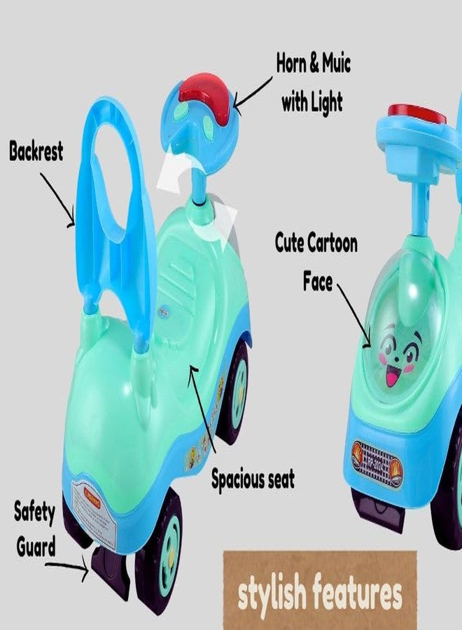 JoyRide Fun Rider Ride on & Car for Kids with Light,Music & Horn Steering, Push Car for Baby with Backrest, Safety Guard & Big Wheels, Ride on for Kids 1 to 3 Years Upto 25 Kgs (Blue) - Image 2